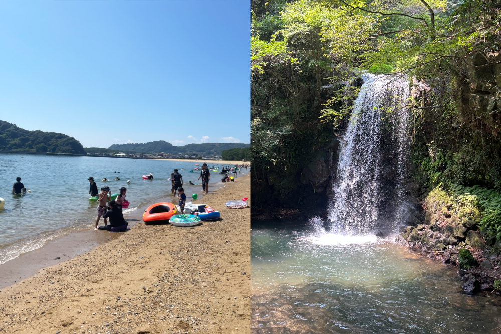 涼を求めて!南島原の海あそび&滝あそび