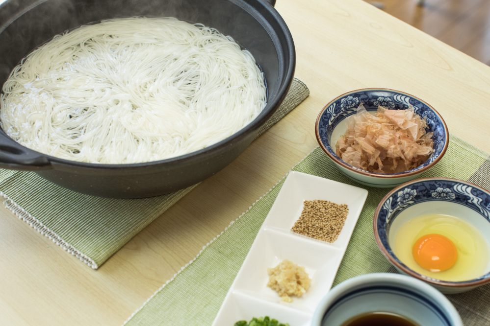 温かいメニューでも美味しい島原手延そうめん