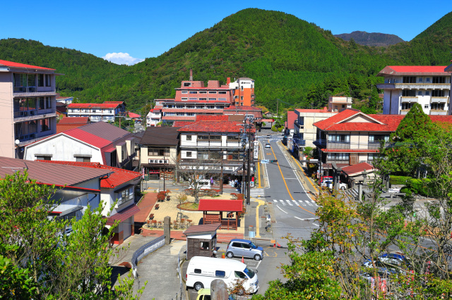 雲仙古湯商店街