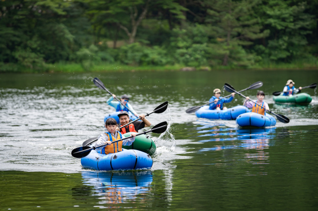 白雲の池の自然を生かしたアウトドアアクティビティー