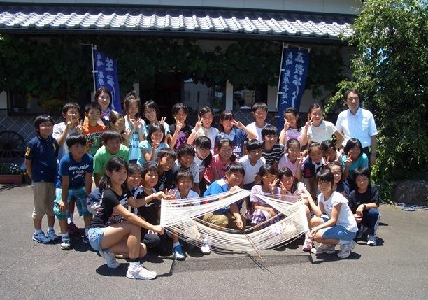 手延そうめんの大引き体験